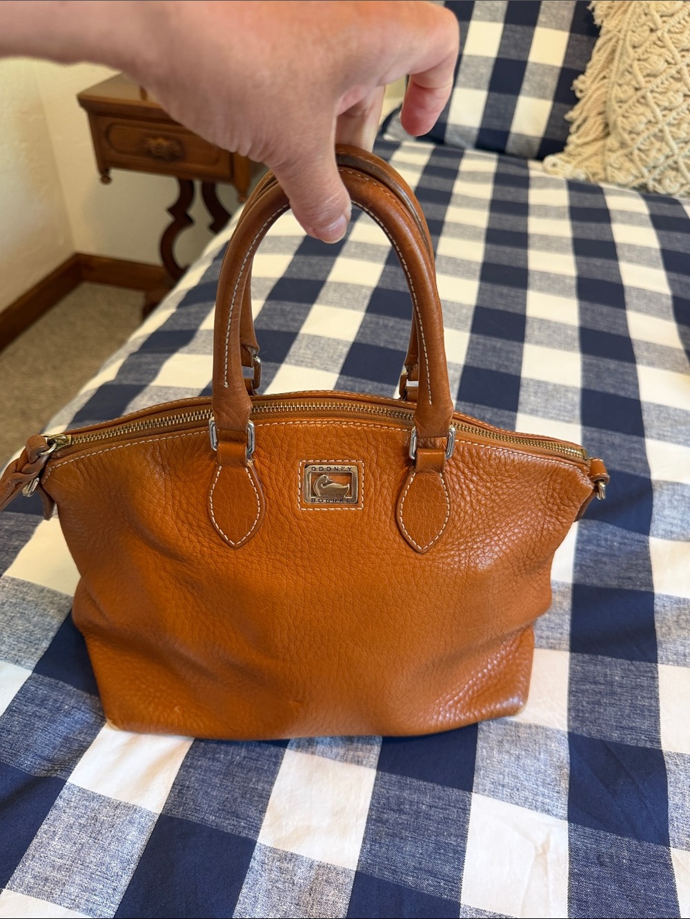 Dooney & Bourke Brown Leather Satchel